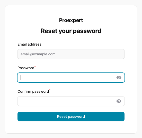 Reset Password